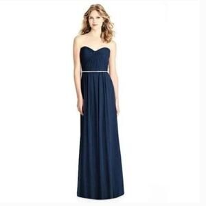 Jenny Packham Strapless Beaded Chiffon Gown